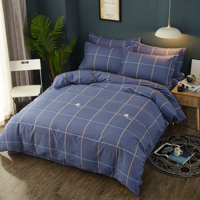 91家纺网 家纺一手货源 找家纺 雲归梦 2019新款多规格全棉加厚生态磨毛四件套 北美印象