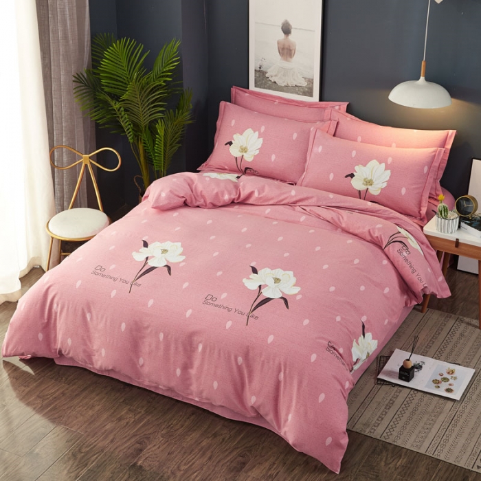 91家纺网 家纺一手货源 找家纺 雲归梦 2019新款多规格全棉加厚生态磨毛四件套 春风絮语