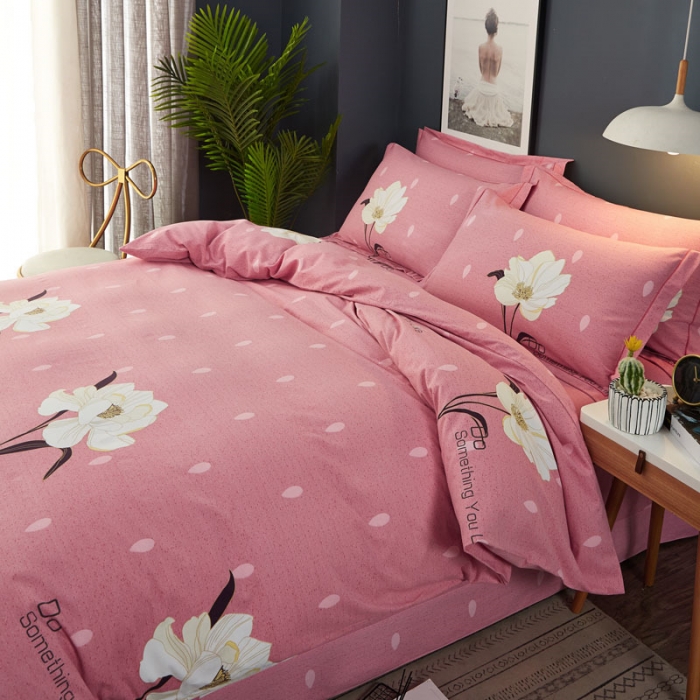 91家纺网 家纺一手货源 找家纺 雲归梦 2019新款多规格全棉加厚生态磨毛四件套 春风絮语