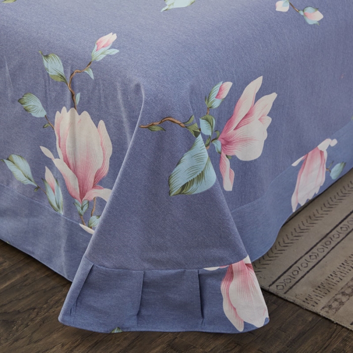 91家纺网 家纺一手货源 找家纺 雲归梦 2019新款多规格全棉加厚生态磨毛四件套 春日妮彩