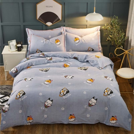 雲归梦 2019新款多规格全棉加厚生态磨毛四件套 动物世界