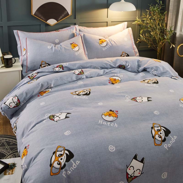 91家纺网 家纺一手货源 找家纺 雲归梦 2019新款多规格全棉加厚生态磨毛四件套 动物世界