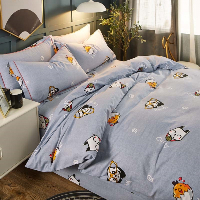 91家纺网 家纺一手货源 找家纺 雲归梦 2019新款多规格全棉加厚生态磨毛四件套 动物世界