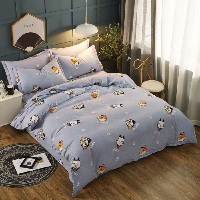 91家纺网 家纺一手货源 找家纺 雲归梦 2019新款多规格全棉加厚生态磨毛四件套 动物世界