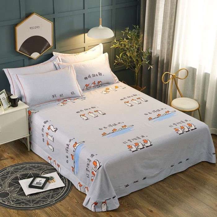 91家纺网 家纺一手货源 找家纺 雲归梦 2019新款多规格全棉加厚生态磨毛四件套 鹅鹅鹅