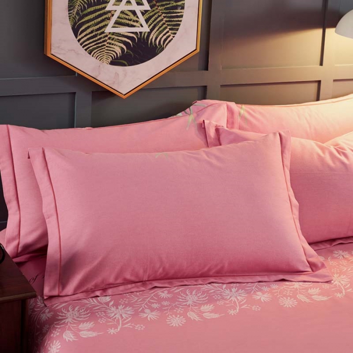 91家纺网 家纺一手货源 找家纺 雲归梦 2019新款多规格全棉加厚生态磨毛四件套 花开半夏-红