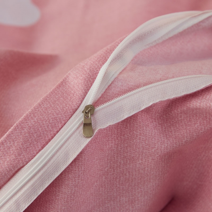 91家纺网 家纺一手货源 找家纺 雲归梦 2019新款多规格全棉加厚生态磨毛四件套花恬记忆-粉