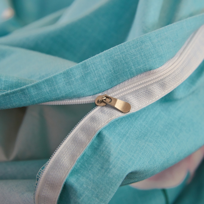 91家纺网 家纺一手货源 找家纺 雲归梦 2019新款多规格全棉加厚生态磨毛四件套 花枝若素-绿