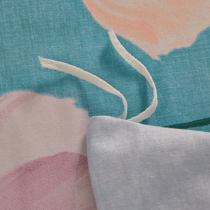 91家纺网 家纺一手货源 找家纺 雲归梦 2019新款多规格全棉加厚生态磨毛四件套 花枝若素-绿