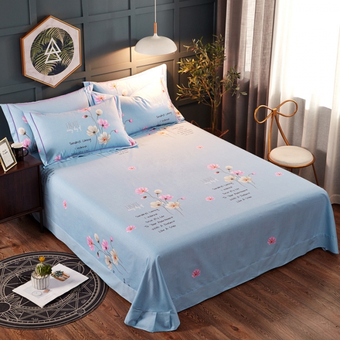 91家纺网 家纺一手货源 找家纺 雲归梦 2019新款多规格全棉加厚生态磨毛四件套 乐享生活-兰