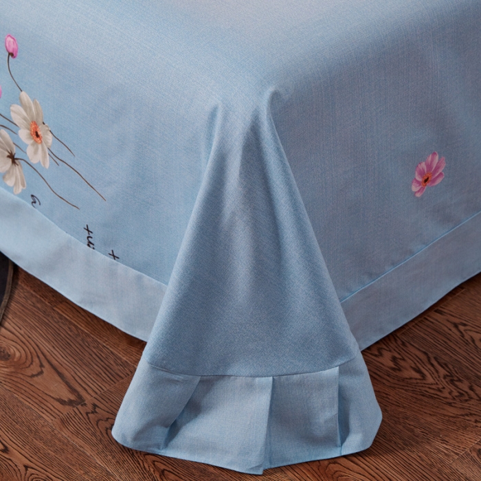 91家纺网 家纺一手货源 找家纺 雲归梦 2019新款多规格全棉加厚生态磨毛四件套 乐享生活-兰