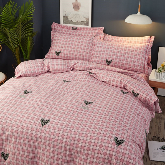 91家纺网 家纺一手货源 找家纺 雲归梦 2019新款多规格全棉加厚生态磨毛四件套 米兰风情-粉