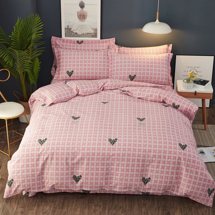 91家纺网 家纺一手货源 找家纺 雲归梦 2019新款多规格全棉加厚生态磨毛四件套 米兰风情-粉