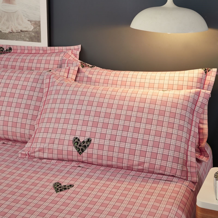 91家纺网 家纺一手货源 找家纺 雲归梦 2019新款多规格全棉加厚生态磨毛四件套 米兰风情-粉