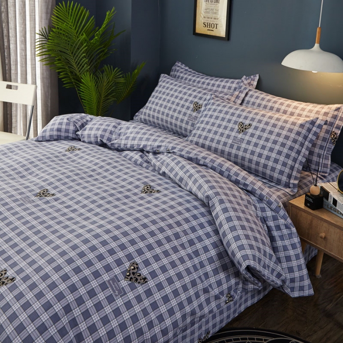 91家纺网 家纺一手货源 找家纺 雲归梦 2019新款多规格全棉加厚生态磨毛四件套米兰风情-灰