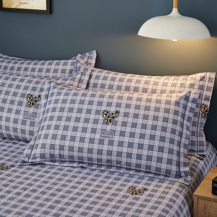 91家纺网 家纺一手货源 找家纺 雲归梦 2019新款多规格全棉加厚生态磨毛四件套米兰风情-灰