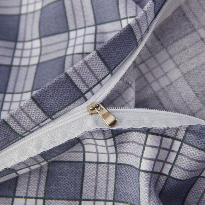 91家纺网 家纺一手货源 找家纺 雲归梦 2019新款多规格全棉加厚生态磨毛四件套米兰风情-灰