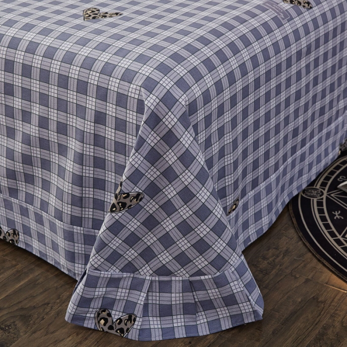 91家纺网 家纺一手货源 找家纺 雲归梦 2019新款多规格全棉加厚生态磨毛四件套米兰风情-灰