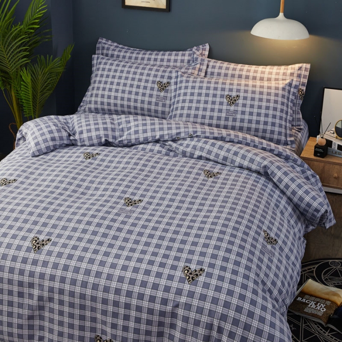 91家纺网 家纺一手货源 找家纺 雲归梦 2019新款多规格全棉加厚生态磨毛四件套米兰风情-灰