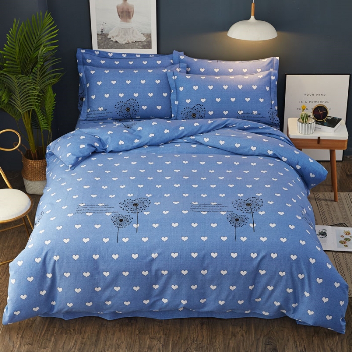 91家纺网 家纺一手货源 找家纺 雲归梦 2019新款多规格全棉加厚生态磨毛四件套 蜜恋