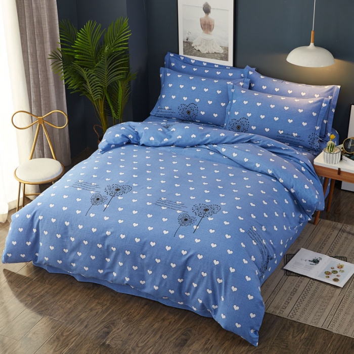 91家纺网 家纺一手货源 找家纺 雲归梦 2019新款多规格全棉加厚生态磨毛四件套 蜜恋