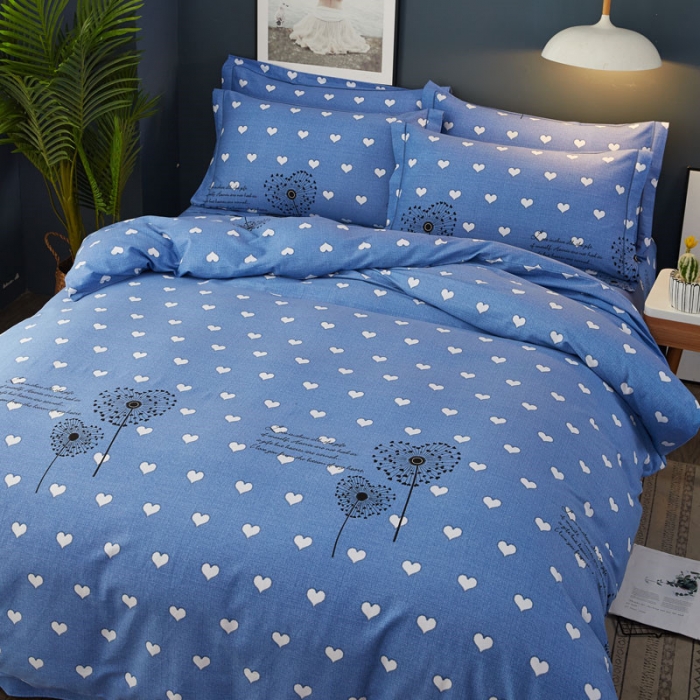 91家纺网 家纺一手货源 找家纺 雲归梦 2019新款多规格全棉加厚生态磨毛四件套 蜜恋