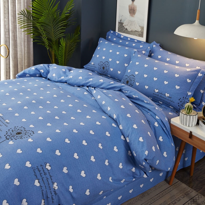 91家纺网 家纺一手货源 找家纺 雲归梦 2019新款多规格全棉加厚生态磨毛四件套 蜜恋