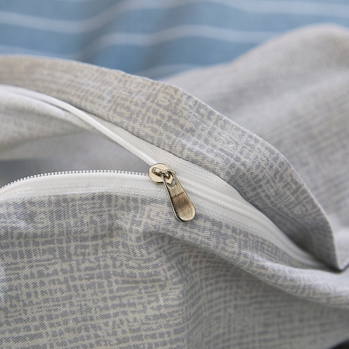 91家纺网 家纺一手货源 找家纺 雲归梦 2019新款多规格全棉加厚生态磨毛四件套 摩登城市-蓝