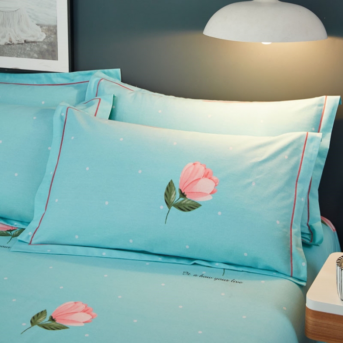 91家纺网 家纺一手货源 找家纺 雲归梦 2019新款多规格全棉加厚生态磨毛四件套 沁园花香