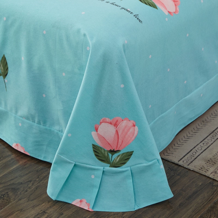 91家纺网 家纺一手货源 找家纺 雲归梦 2019新款多规格全棉加厚生态磨毛四件套 沁园花香