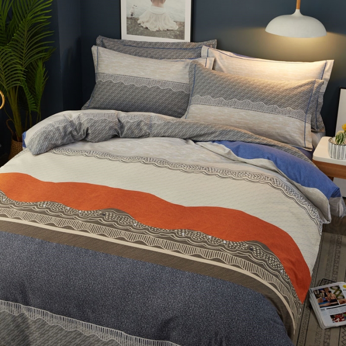 91家纺网 家纺一手货源 找家纺 雲归梦 2019新款多规格全棉加厚生态磨毛四件套 似水年华