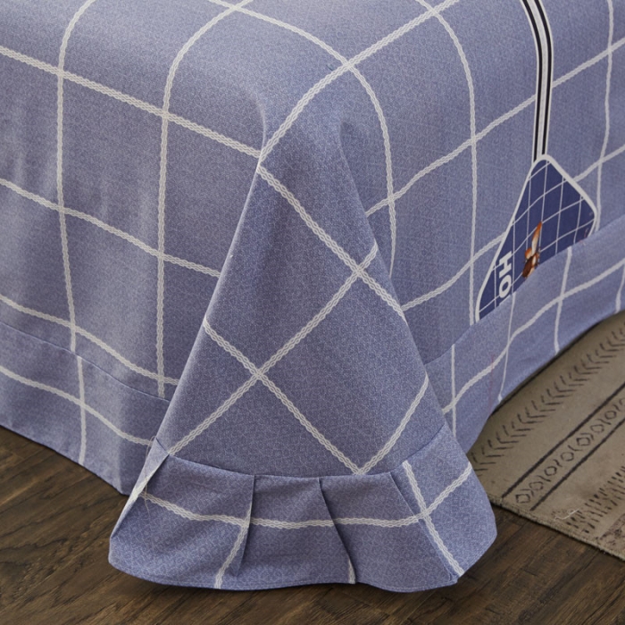 91家纺网 家纺一手货源 找家纺 雲归梦 2019新款多规格全棉加厚生态磨毛四件套素简主义-兰