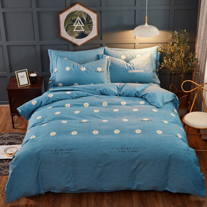 91家纺网 家纺一手货源 找家纺 雲归梦 2019新款多规格全棉加厚生态磨毛四件套 恬静生活