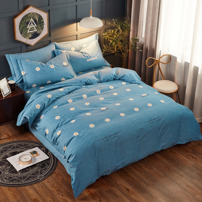 91家纺网 家纺一手货源 找家纺 雲归梦 2019新款多规格全棉加厚生态磨毛四件套 恬静生活