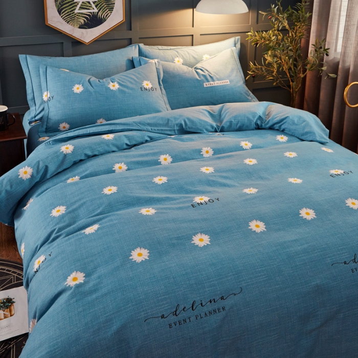 91家纺网 家纺一手货源 找家纺 雲归梦 2019新款多规格全棉加厚生态磨毛四件套 恬静生活