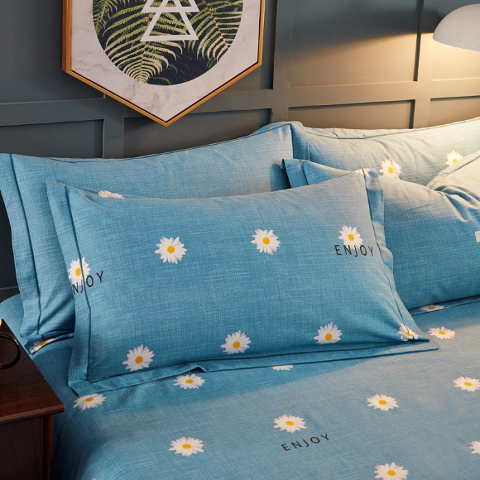 91家纺网 家纺一手货源 找家纺 雲归梦 2019新款多规格全棉加厚生态磨毛四件套 恬静生活