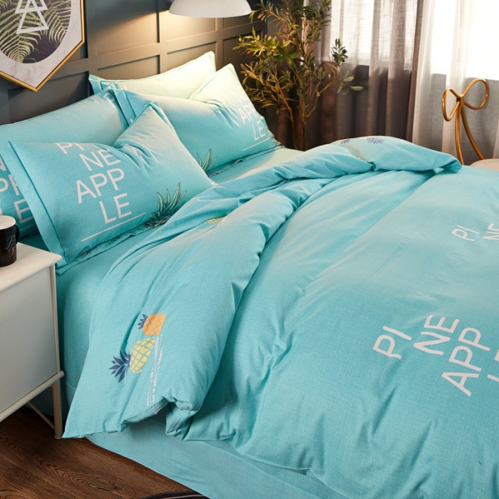 91家纺网 家纺一手货源 找家纺 雲归梦 2019新款多规格全棉加厚生态磨毛四件套 香蜜