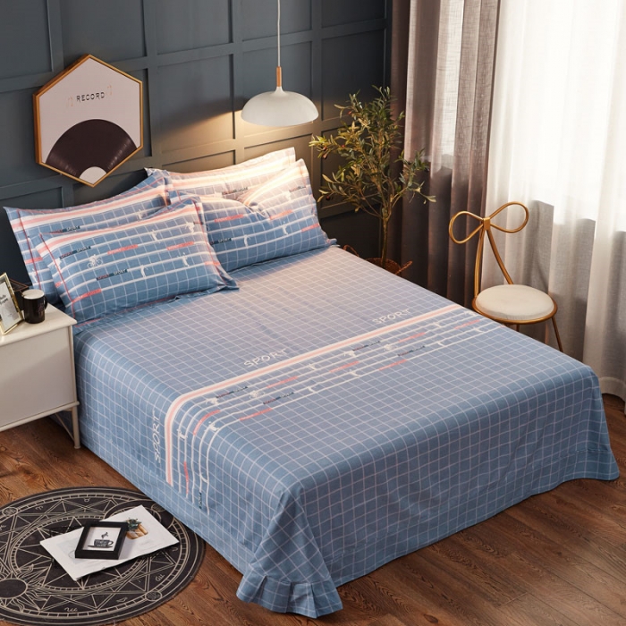 91家纺网 家纺一手货源 找家纺 雲归梦 2019新款多规格全棉加厚生态磨毛四件套 运动风尚