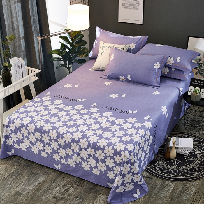 91家纺网 家纺一手货源 找家纺 雲归梦 2019新款多规格全棉加厚生态磨毛四件套 紫荆私语