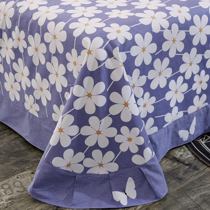 91家纺网 家纺一手货源 找家纺 雲归梦 2019新款多规格全棉加厚生态磨毛四件套 紫荆私语