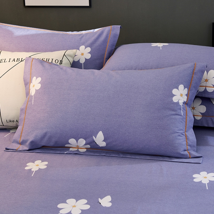 91家纺网 家纺一手货源 找家纺 雲归梦 2019新款多规格全棉加厚生态磨毛四件套 紫荆私语