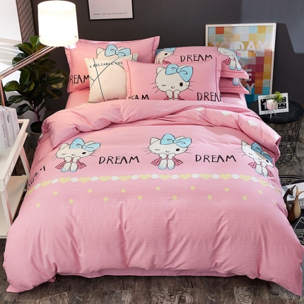 91家纺网 家纺一手货源 找家纺 （总1）雲归梦 2019新款多规格全棉加厚生态磨毛四件套