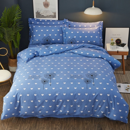 91家纺网 家纺一手货源 找家纺 雲归梦 2019新款多规格全棉加厚生态磨毛四件套 蜜恋