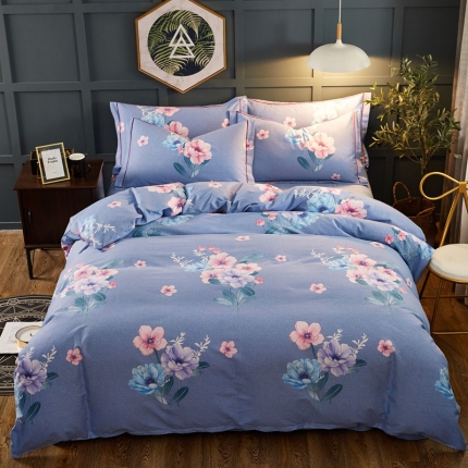 91家纺网 家纺一手货源 找家纺 （总1）雲归梦 2019新款多规格全棉加厚生态磨毛四件套