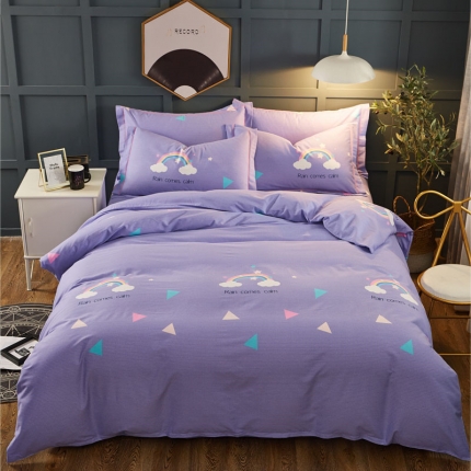 91家纺网 家纺一手货源 找家纺 （总2）雲归梦 2019新款多规格全棉加厚生态磨毛四件套