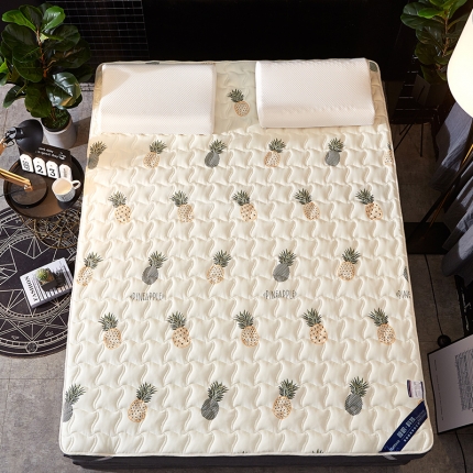 91家纺网 家纺一手货源 找家纺 （总）寐珂家纺 2025新款学生绗缝薄款印花防滑床垫