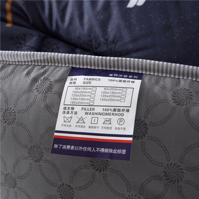 91家纺网 家纺一手货源 找家纺 爱喔家纺 2018新款加厚磨毛床垫 麋鹿