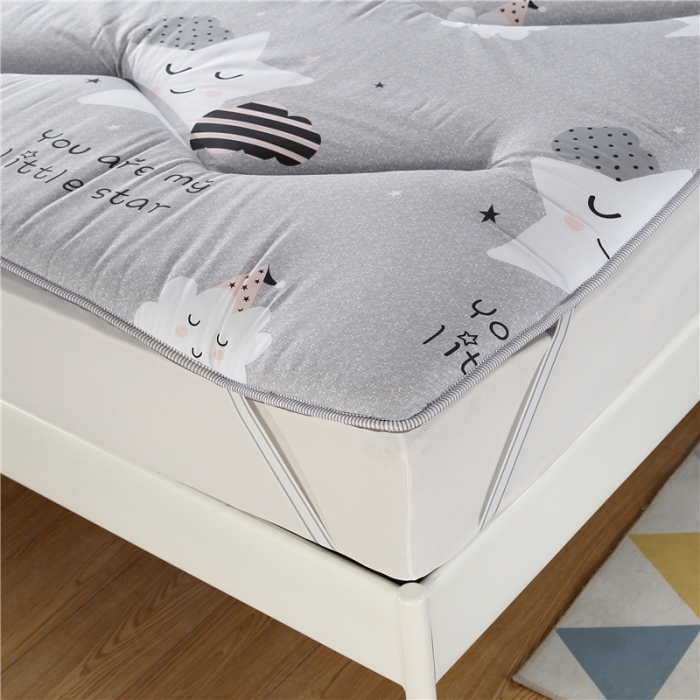 91家纺网 家纺一手货源 找家纺 爱喔家纺 2018新款加厚磨毛床垫 幸福空间