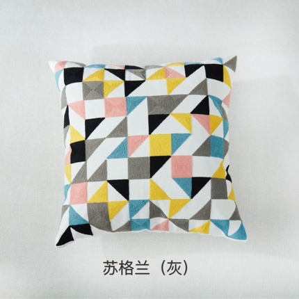 91家纺网 家纺一手货源 找家纺 （总）918家纺 全棉毛巾拉链绣抱枕正方形款