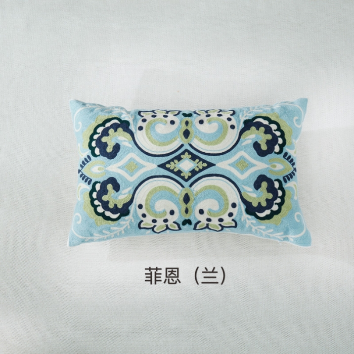 91家纺网 家纺一手货源 找家纺 （总）918家纺 全棉毛巾拉链绣抱枕长方形款